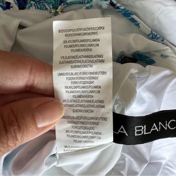 La Blanca - Off The Shoulder Tranquility Palm One Piece Swimsuit - Picture 7 of 9